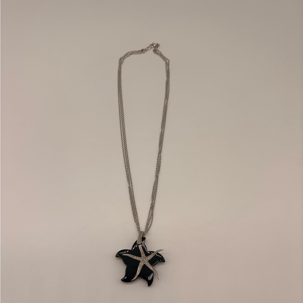 925 Sterling silver Starfish Pendant Necklace